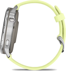 Garmin Venu 4 -GPS-älykello 45 mm Hopea/Lemon ranneke