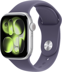 Apple Watch Series 11 GPS 42 mm hopea alumiinikuori/usvanvioletti urh.ranneke