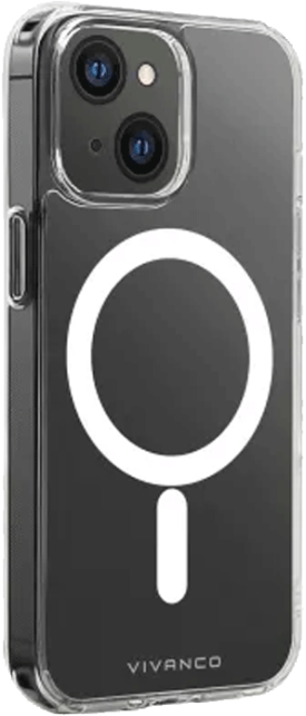 Apple iPhone 13 mini MagSafe -silikonikuori Vivanco kirkas