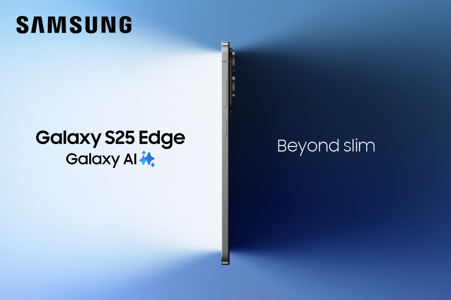 Samsung Galaxy S25 Edge. Asiakasetuhintaan. Tuplasti tallennustilaa.