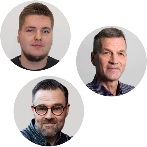 Eetu Hämäläinen, Risto Lauri ja Timo Läpinen