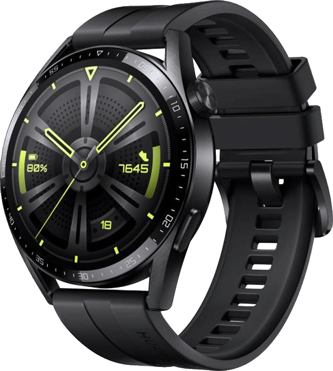 Huawei Watch GT 3 46 mm musta/musta urheiluranneke