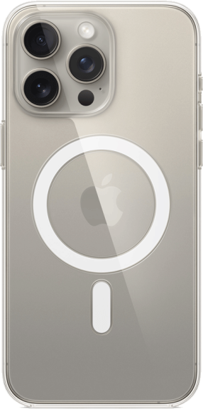 iPhone 15 Pro Max kirkas kuori MagSafella