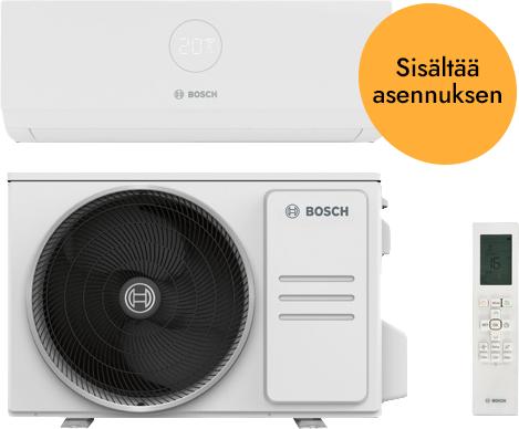 Bosch 3000i W 35E 3,5 kW viilentävä Ilmalämpöpumppu + asennus