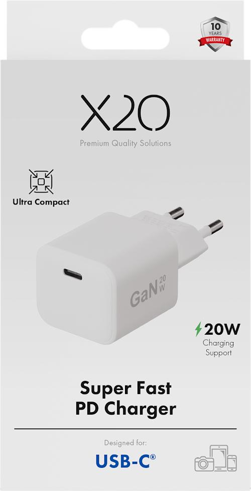 X2O 20W PD GaN USB-C Laturi