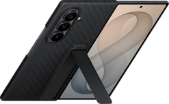 Samsung Galaxy Fold8 Ultra Carbon Standing -suojakuori Musta