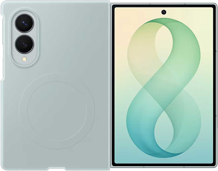 Samsung Galaxy Fold8 Silicone Magnet -Qi2 suojakuori Vihreä