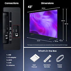 Samsung 43 tuumainen Crystal UHD U7005H (2026)