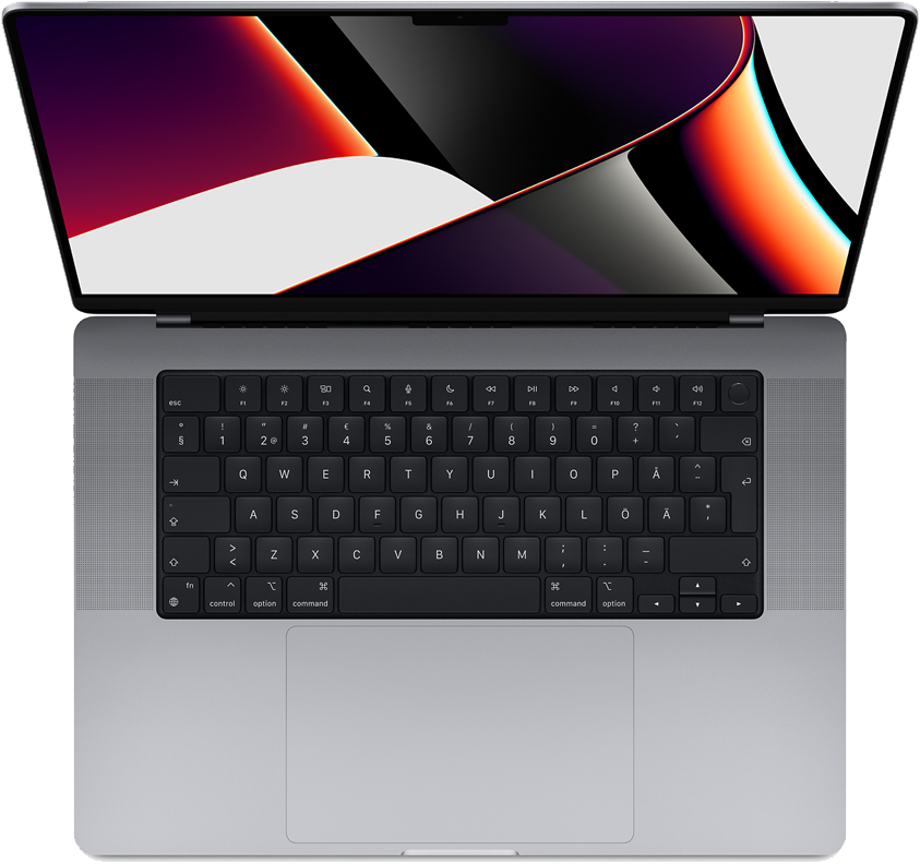 Apple MacBook Pro 16 (2021) M1 Pro 10-coreCPU/16-coreGPU/16GB/512GB/tähtiharmaa