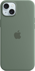 Apple iPhone 15 Plus -silikonikuori MagSafe Sypressinvihreä