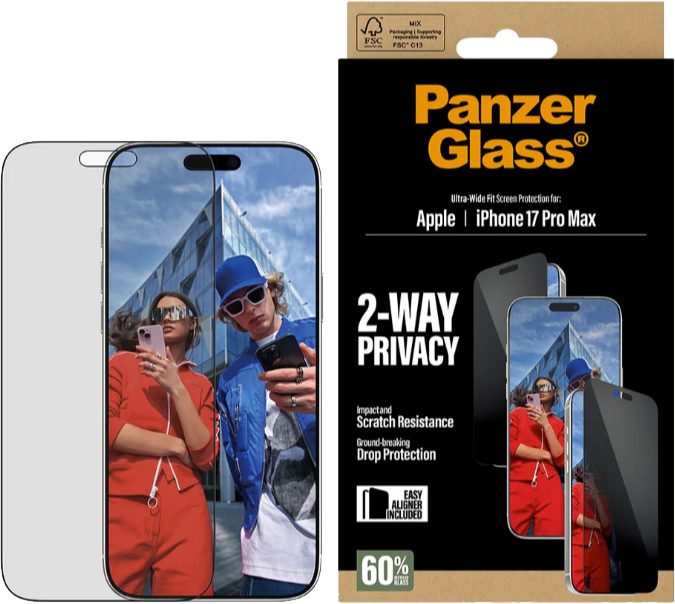 PanzerGlass Apple iPhone 17 Pro Max -näytön tietoturvasuoja