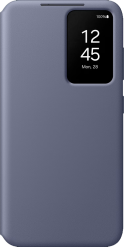 Samsung Galaxy S24 Smart View Wallet Case -suojakotelo Violetti