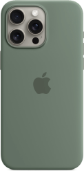 Apple iPhone 15 Pro Max -silikonikuori MagSafe Sypressinvihreä