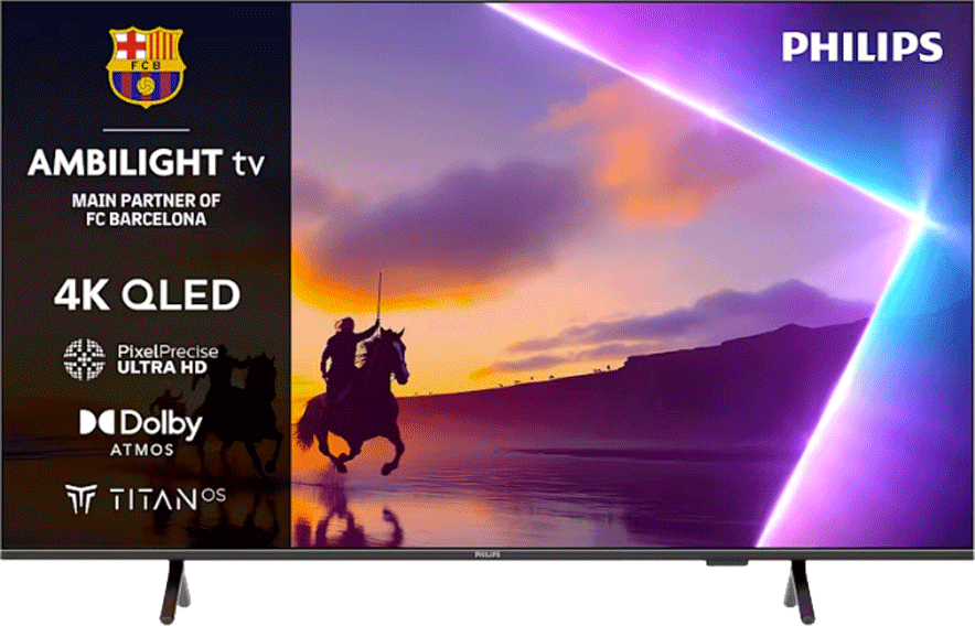 Philips 50 tuumainen PUS8550 4K Ambilight QLED TV