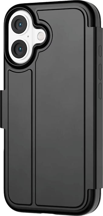 Tech21 Evo Lite iPhone 16 -lompakkokotelo Musta