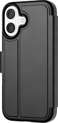Tech21 Evo Lite iPhone 16 -lompakkokotelo Musta