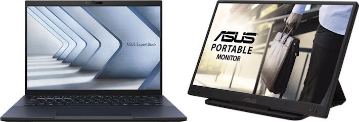 Asus ExpertBook B3 14 tuumainen + ZenScreen