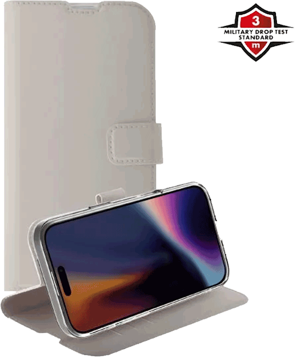 X2O Samsung Galaxy A37 -lompakkokotelo Greige