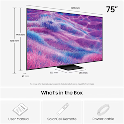 Samsung 75 tuumainen QN80F Neo QLED Mini LED TV (2025)