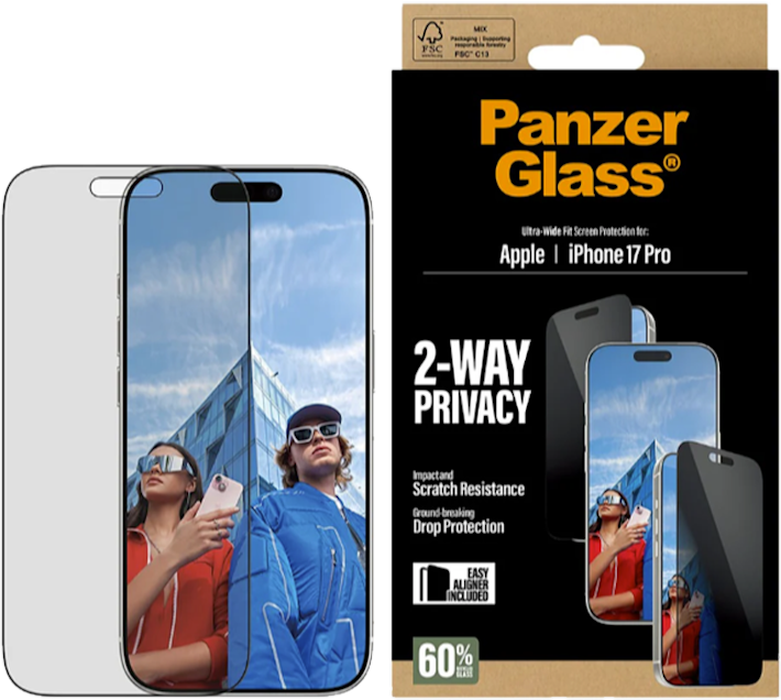 PanzerGlass Apple iPhone 17 Pro -näytön tietoturvasuoja