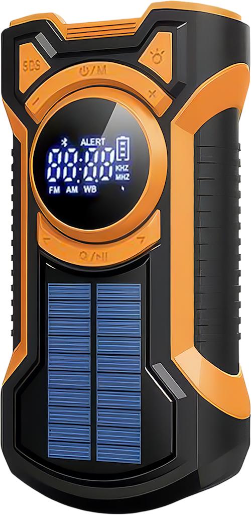Just in Case 5000 mAh hätäradio aurinkopaneelilla