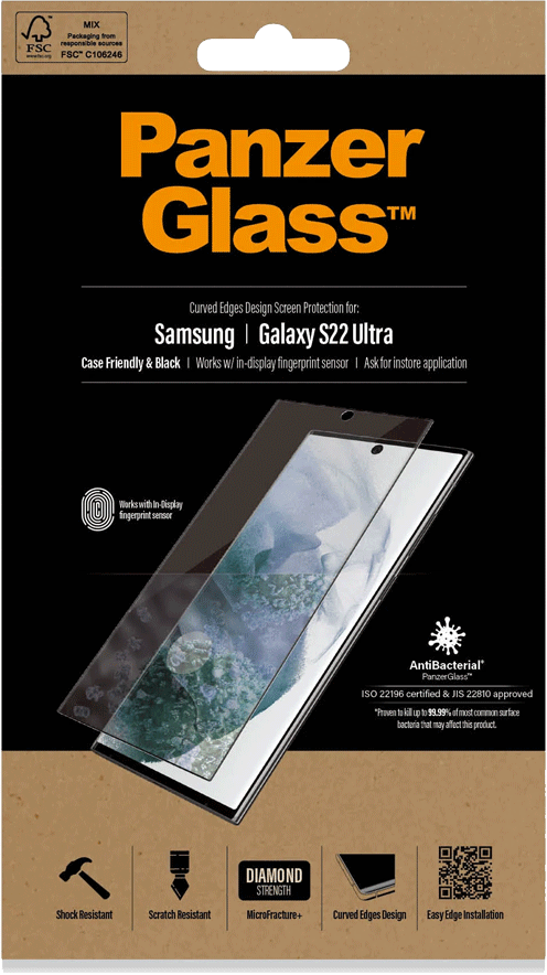 PanzerGlass Samsung Galaxy S22 Ultra -näytönsuojalasi
