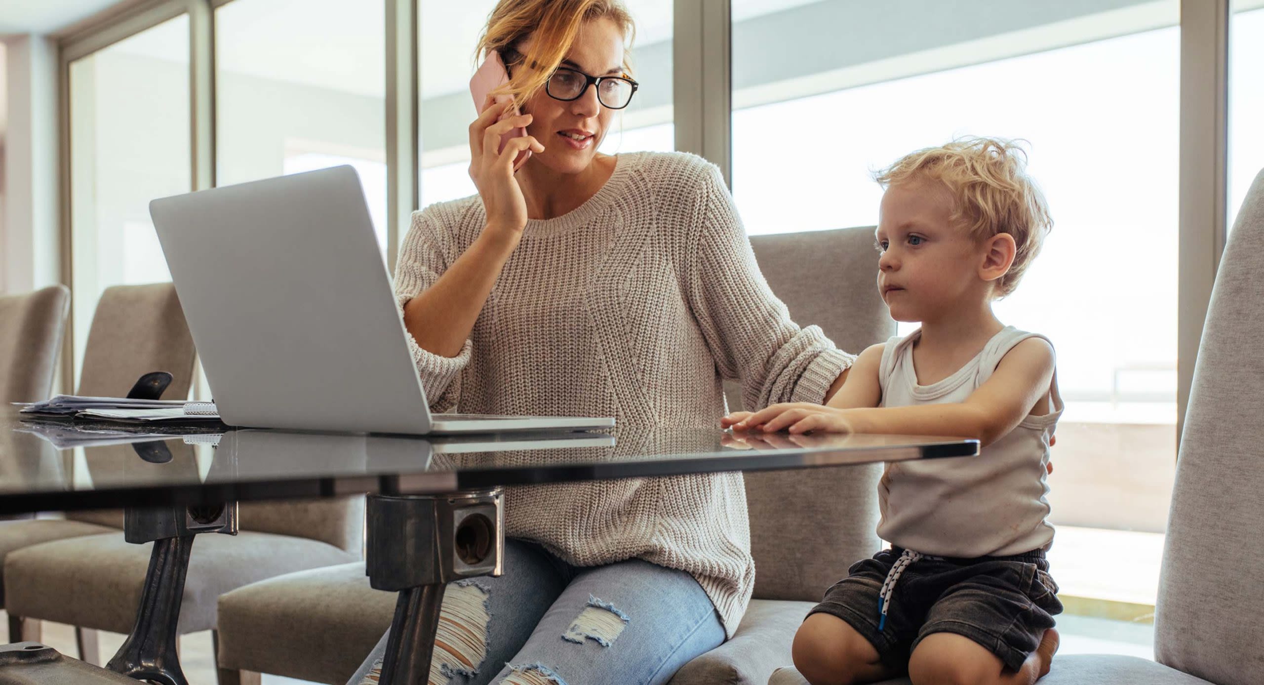 Lapsi kotona ja etätyö