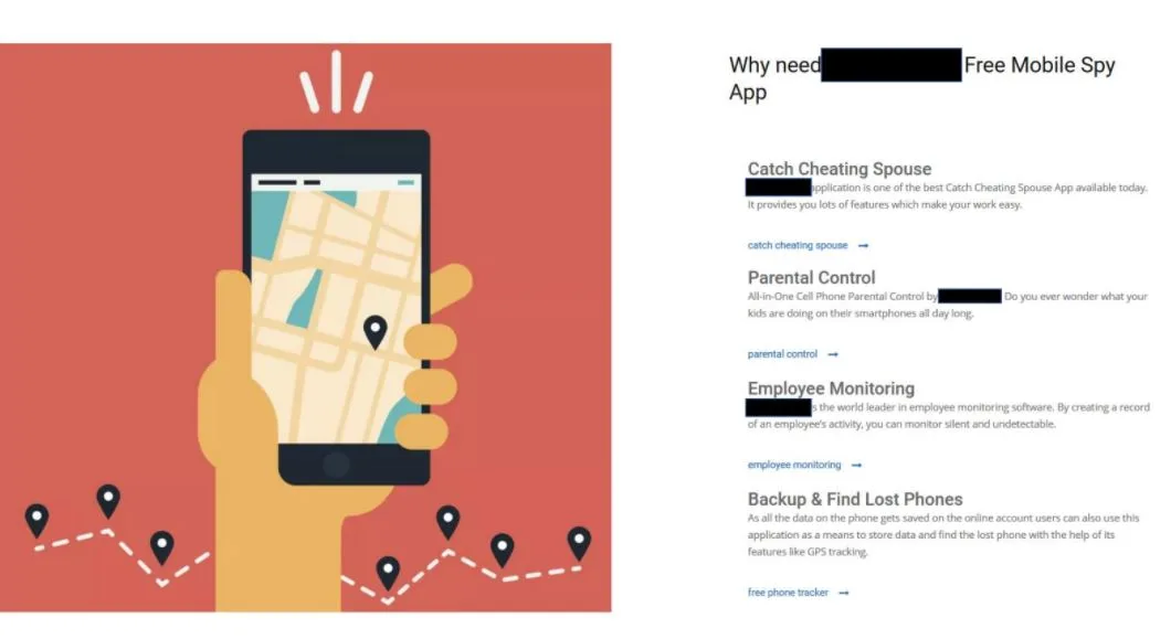 Stalkerware ohjelman tarjoaja