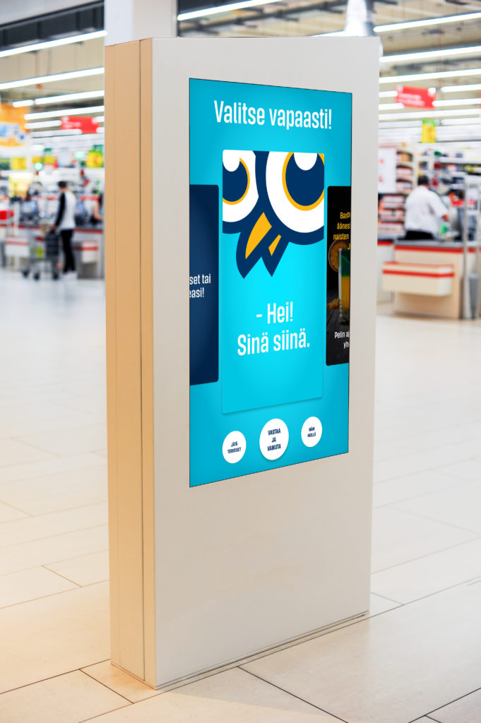 Myymälätableteissa pyörivä Raati-palvelu