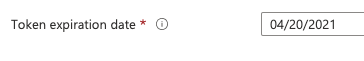 Token expiration date