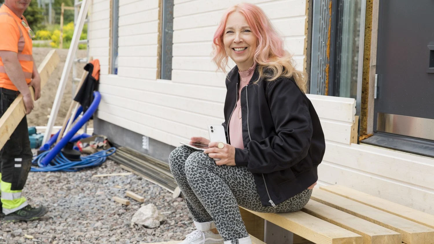 Yhteydet toimivat myös työmaalla.