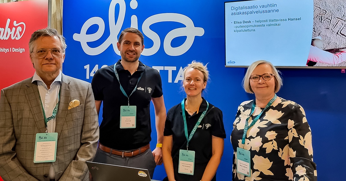 Elisan edustajat Valtio Expossa 2022
