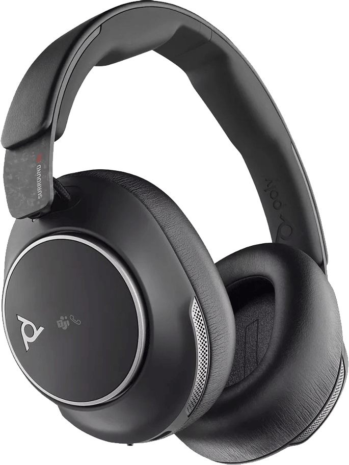 Kuvassa Poly Voyager Surround 80 UC -kuulokkeet