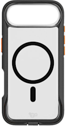 Tech21 Apple iPhone Air Evo Pro MagSafe -suojakuori käsinauhalla kirkas/musta