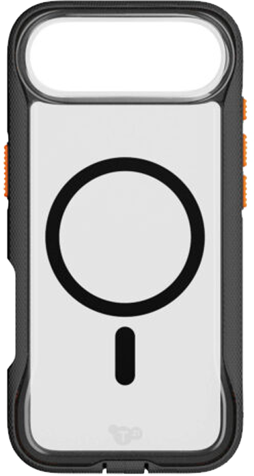 Tech21 Apple iPhone Air Evo Pro MagSafe -suojakuori käsinauhalla kirkas/musta