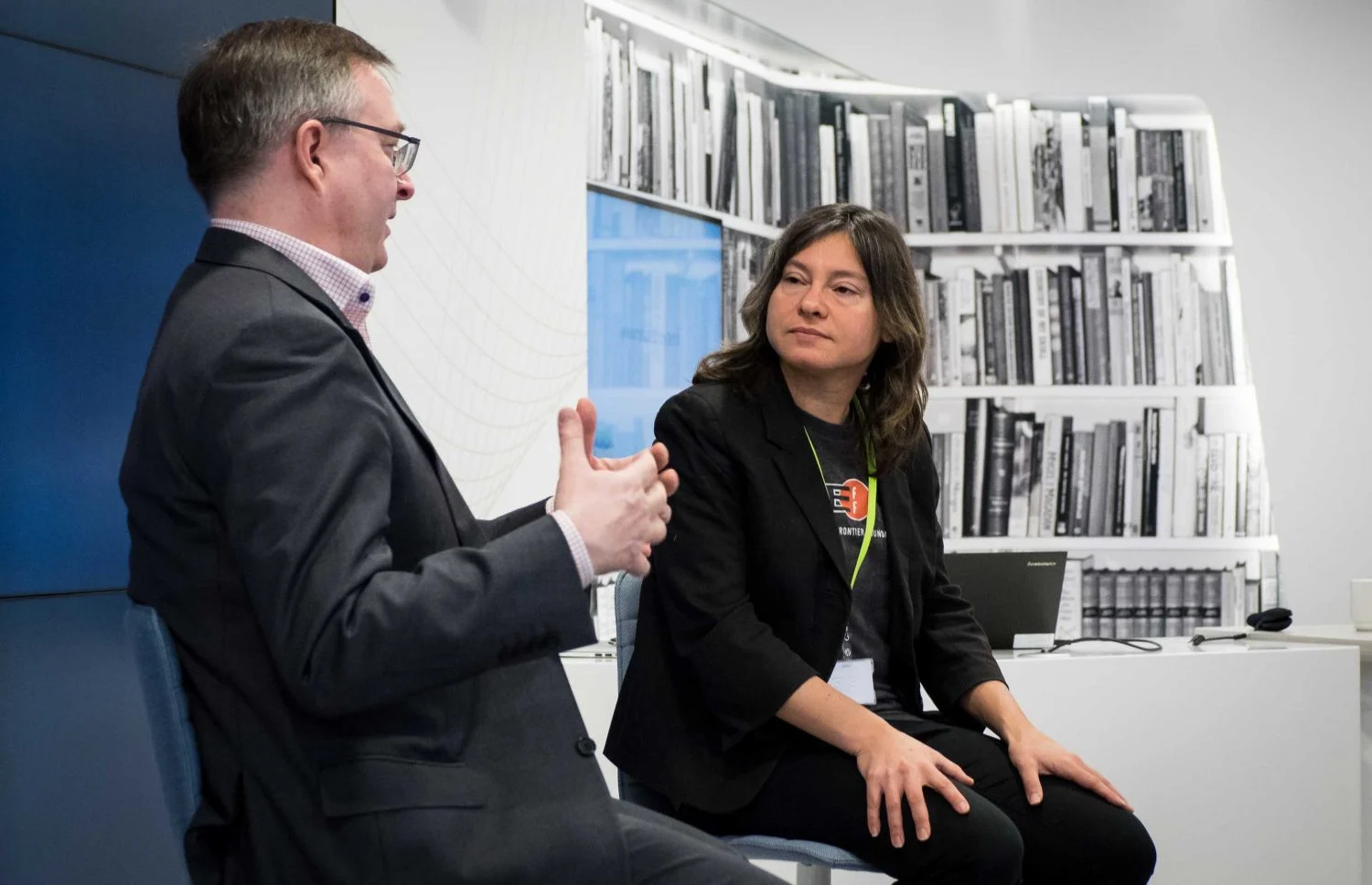 Elisan turvallisuusjohtaja Jaakko Wallenius ja Radically Open Securityn perustaja Melanie Rieback