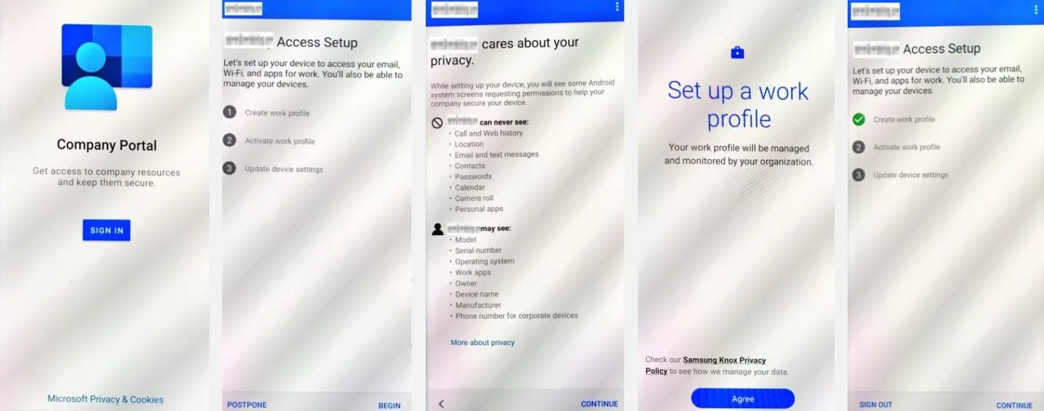 Company Portal -sovellus käyttöönotto