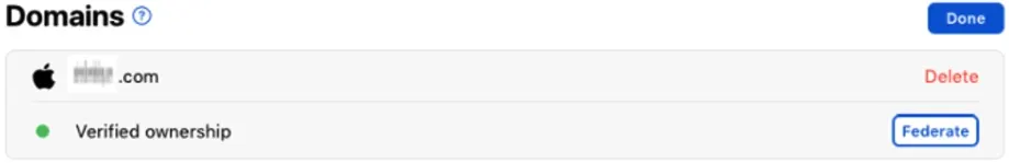 Domainin federointi
