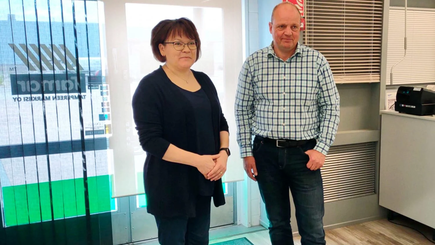 Tampereen Markiisin yhtiökumppanit Minna Pälä ja Matti Salminen