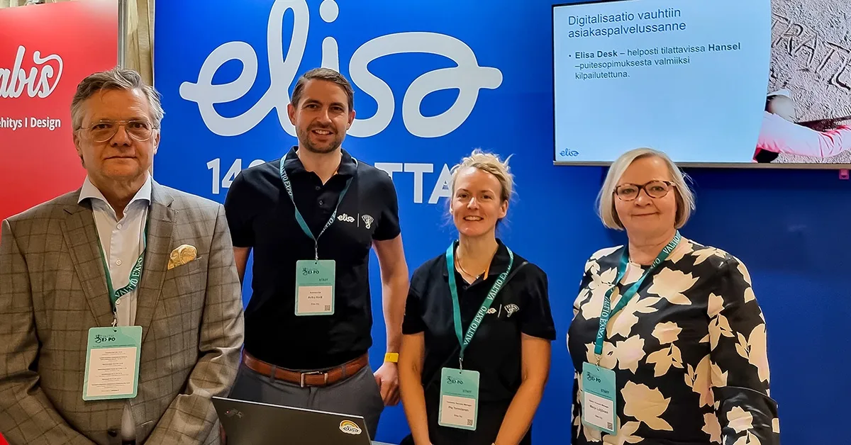 Elisan edustajat Valtio Expossa 2022