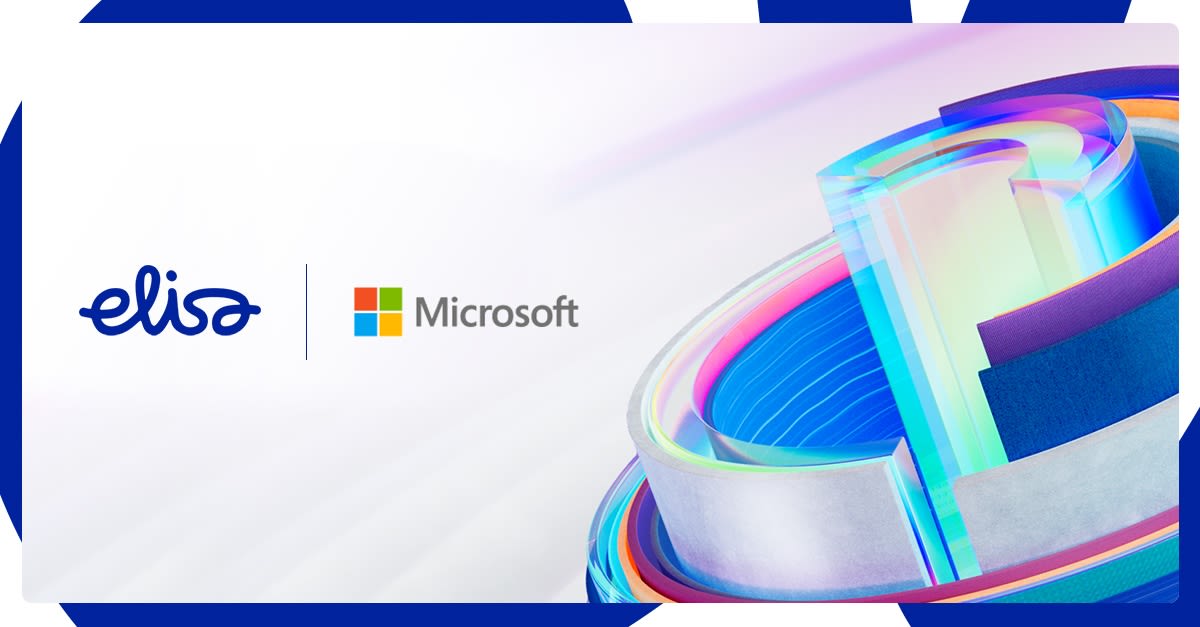 Elisa Microsoftin vuoden 2023 kumppani Suomessa.