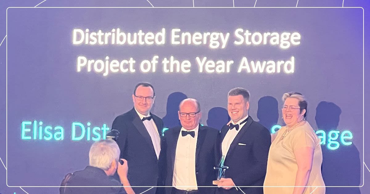 Vuoden Energian Varastointi -palkinto.